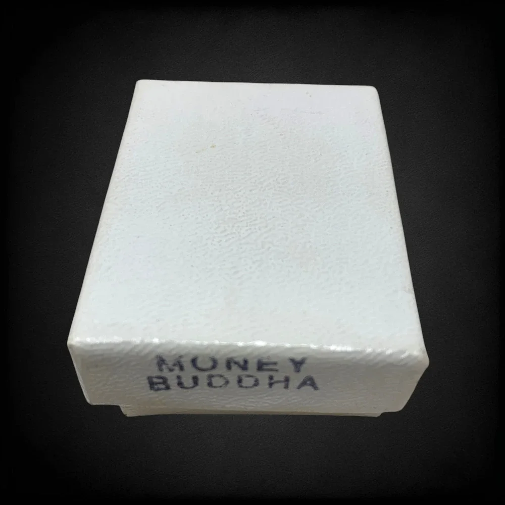 Vintage Torino Pewter Laughing Buddha Mini Trinket Box Hidden Compartment